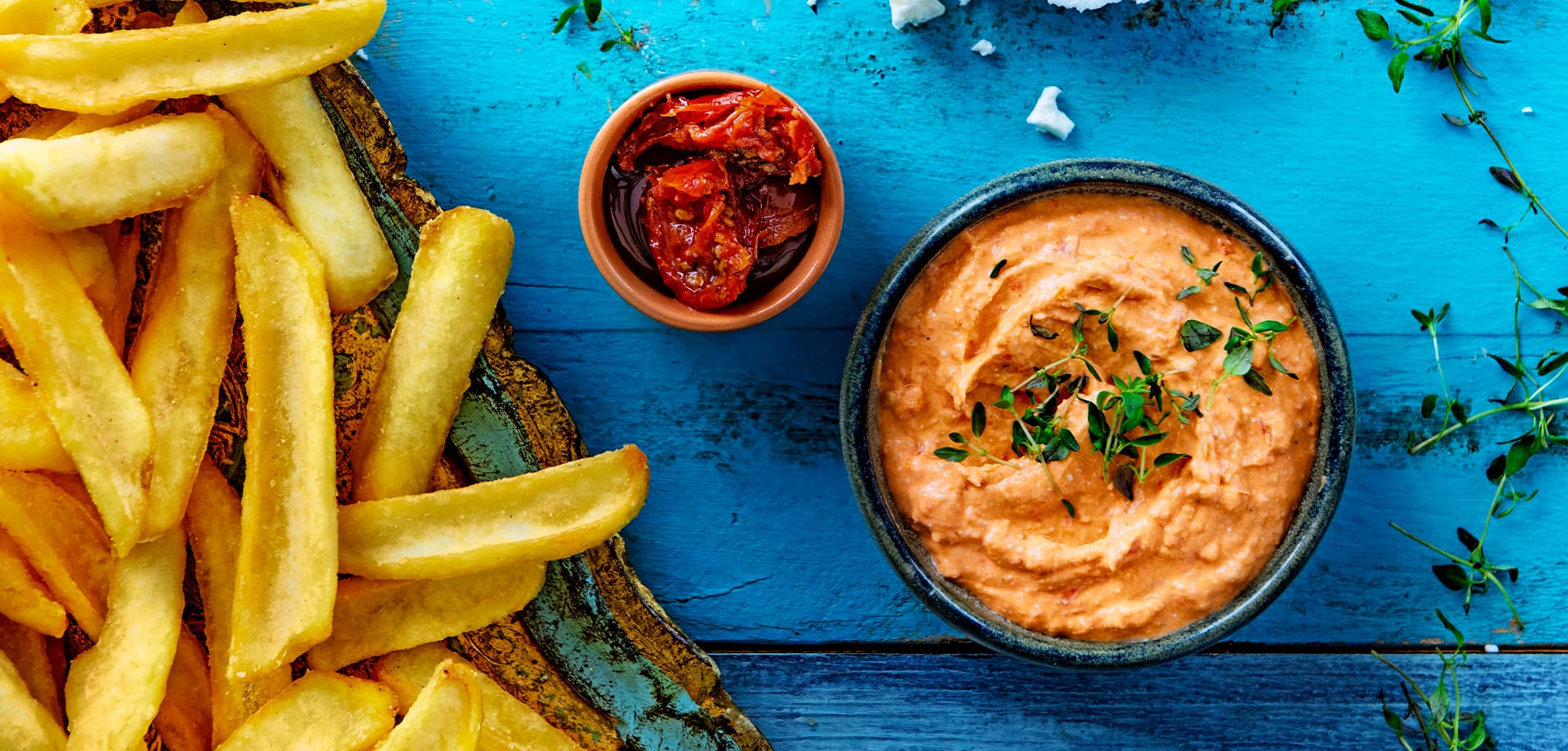 Feta tomaat dipsaus - header