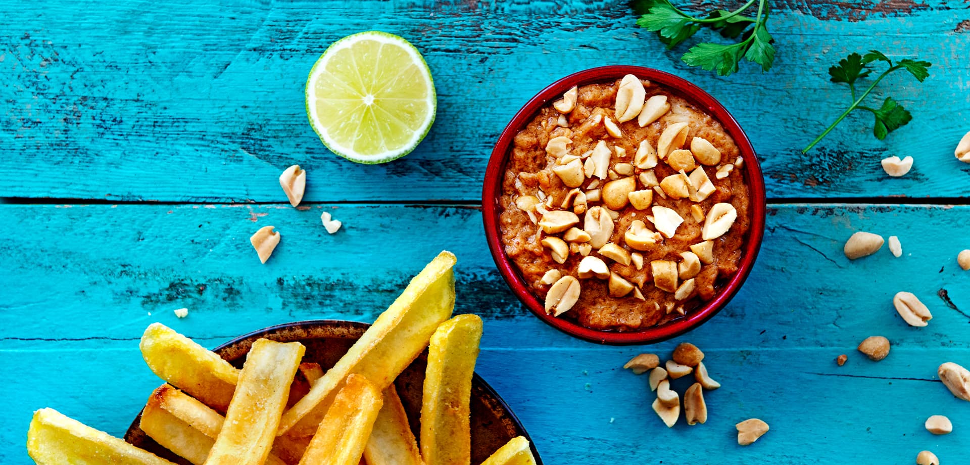 Pinda mayonaise dipsaus - header