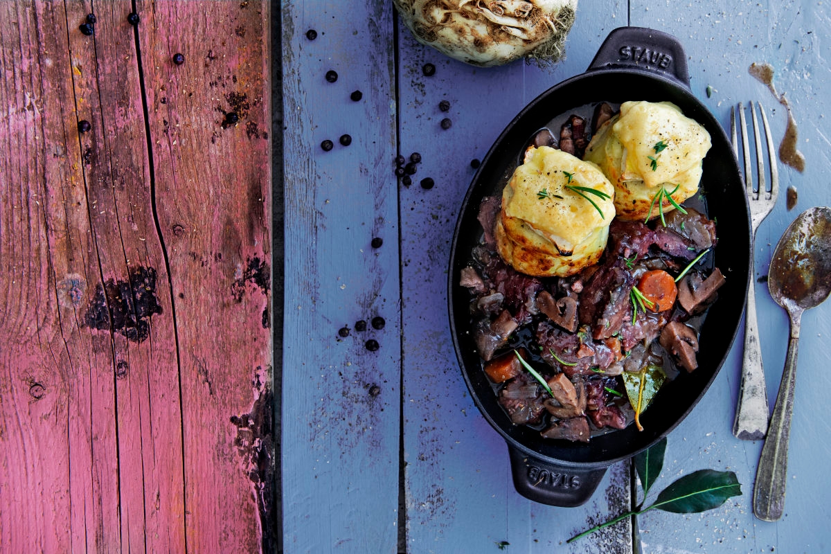 Recept Aviko Gratins Cream&Cheese met boeuf bourguignon