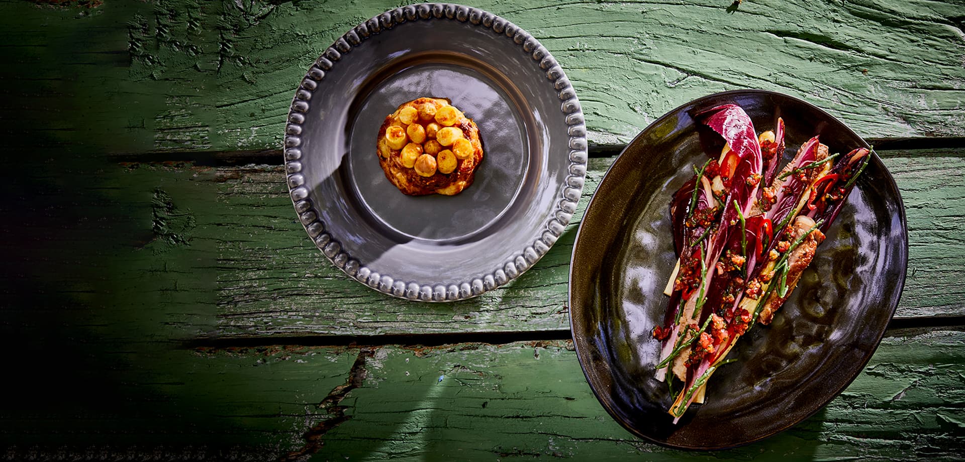 Gegratineerde asperges met varkensschouder - header