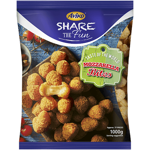 Aviko mozzarella bites verpakking