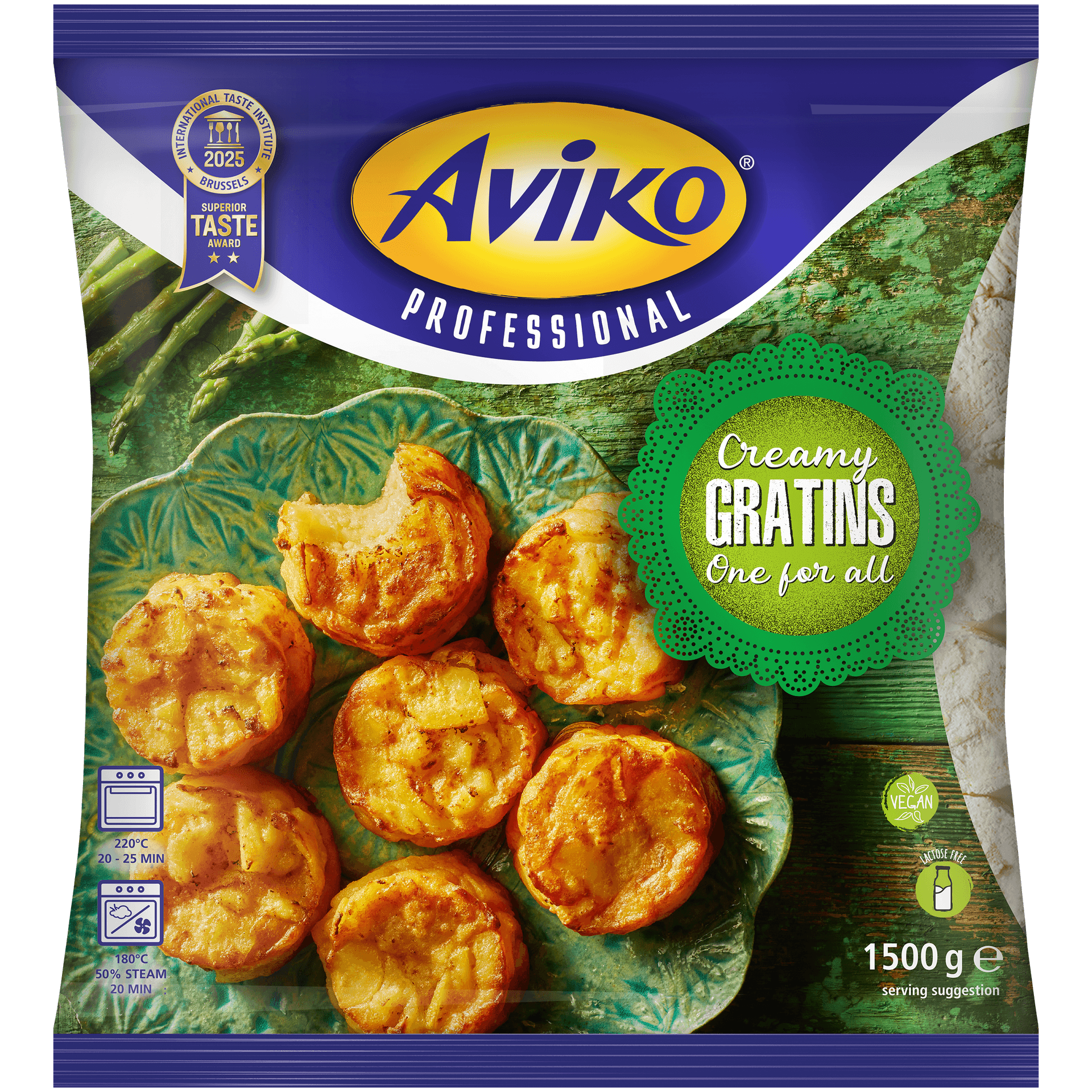 Verpakking Aviko one for all vegan gratin